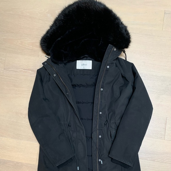 Wilfred Northstar Parka with Black Hood Trim - Picture 2 of 3